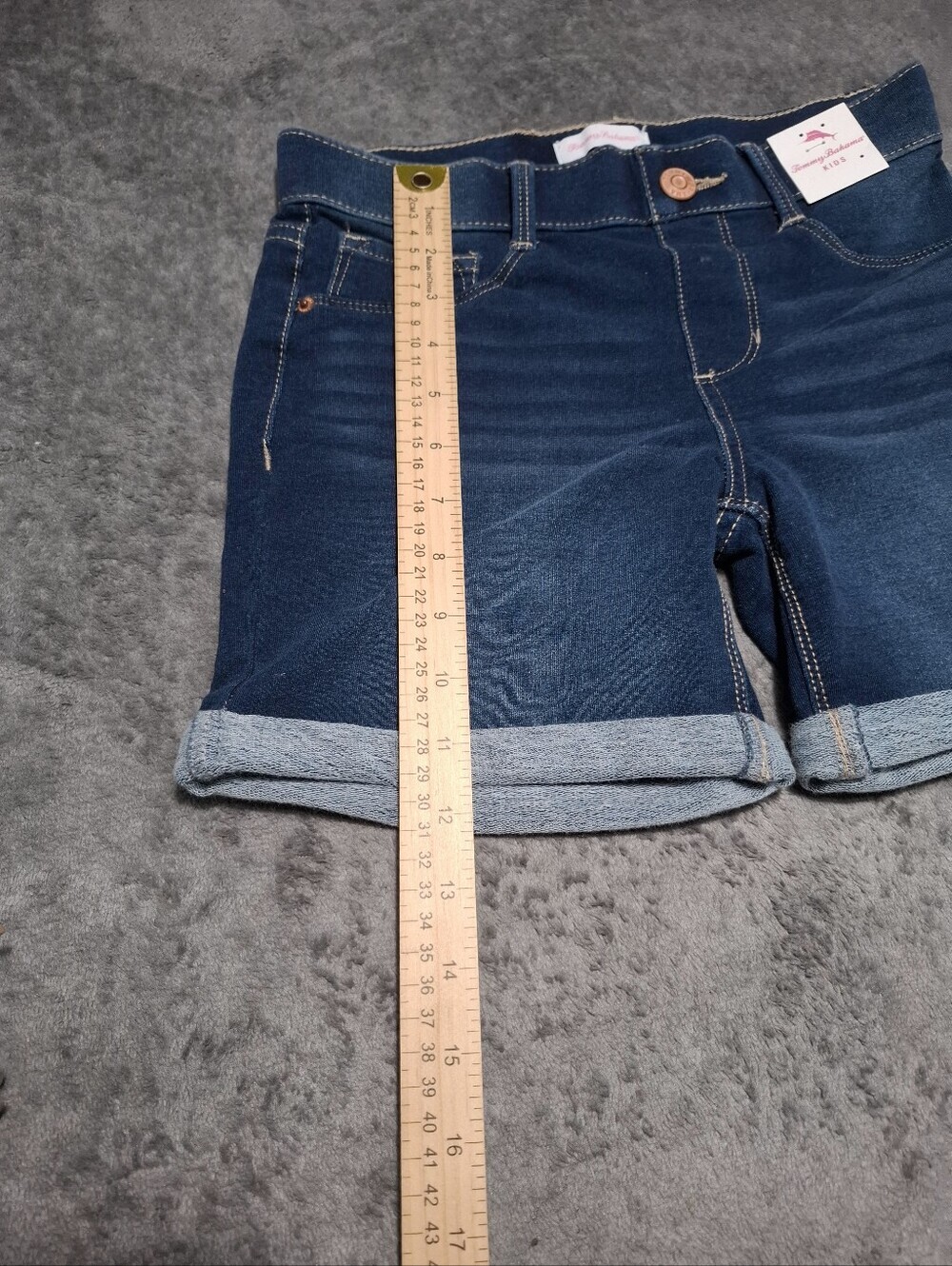 Tommy Bahama Kids Girls Jegging Shorts Size 12 Blue Stretch Soft Pull-On Comfy - Picture 3 of 9